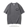 Camiseta de Algodão Puro Manga Curta para Homens Verão 2026 Novo Design Casual Solta Manga Meia Manga Top Masculino Branco