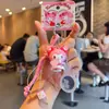 Llavero Colgante Auténtico Serie Cafetería Familiar Sanrio Muñeca My Melody Linda Colgante Decoración para Bolsa