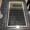 Espejo de cuerpo entero, de forma cuadrada, para montar en la pared para uso doméstico, Espejo de baño de aleación de aluminio, Espejo de tocador de pie para vestidor de dormitorio, Espejo de tocador