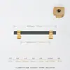 Manija moderna minimalista para puerta de armario, nueva manija de tubo cuadrado dorado rayado cepillado, manija de puerta de gabinete de cajón dorado-negro