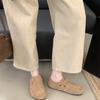 Zuyaolan Vintage Piel Genuina Sin Cordones Todo Incluido Birkenstocks 2025 Nuevo Estilo Mori Combinan con Todo Zapatos de Vestir que Aumentan la Altura