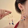 Nuevos Pendientes de Florales Dulces y de Hada Estilo Francés, Diseño de Moda de Lujo Ligero de Alta Gama, Elegantes Accesorios para Orejas