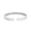 Pulsera de Plata Pura 9999 Plata de Ley Método Antiguo Abierto Nube Auspiciosa Sutra del Corazón Pulsera para Mujer Estilo Étnico Joyería de Plata Pulsera de Plata al por Mayor