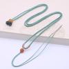 Corda Ágata Vermelha Enrolamento Feito à Mão Pingente Trançado Cordão Sachê Faça Você Mesmo Ouro Jade Jade Colar Corda para Homens e Mulheres