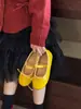 Sapatos Infantis Coloridos de Primavera Koji para Travessia de Fronteira, Sapatos de Couro para Crianças Pequenas, Sapatos de Princesa para Meninas, Sapatilhas de Bebê de Boca Rasa