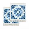 Venta al por mayor de fábrica Alfombrilla de borlas retro Estilo árabe persa Aislante de calor Antideslizante Posavasos Cuadrado Alfombra para café Posavasos