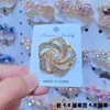 Broche de Mariposa Hueca con Diamantes AB Iridiscentes para Mujer, Pin de Mariposa de Diamantes Lujoso a Todo Color para Trajes y Abrigos, Broche Elegante y Lujoso