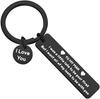 Llavero largo de acero inoxidable con joyas europeas y americanas para mi amor, regalo personalizado con soporte transfronterizo.
