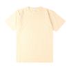 Camiseta de algodão solta de verão, branca, manga curta, masculina e feminina, com gola redonda opaca e cor sólida, atacado
