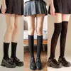 Meias JK Acima do Joelho Pretas Seda Meias Puro Desejo Femininas Verão Ultra Finas Compressão Emagrecimento Meia de Comprimento Médio Pé Pequeno