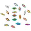 Taladro de punta acrílica con forma de caballo color AB 7*15mm taladro de pegamento accesorios para joyería al por mayor hecho a mano DIY taladro para uñas