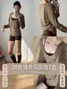 Conjunto de Yoga Holgado para Mujer 2026 Nuevo Cubre-Ropa de Manga Larga para Fitness Pantalones Cortos Deportivos de Verano para Correr Conjunto Top de Pilates