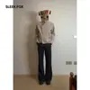 Novas calças flare de moda versáteis com forro de fleece para outono e inverno para homens, estilo coreano moderno, soltas, simples, casuais, compridas