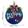 Nuevo Cartel de Madera del Día de la Independencia Estadounidense Transfronterizo Decoración para el Hogar Colgante de Puerta para Fiesta Decoración de Cartel de Bienvenida para Puerta