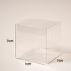 Caja de plástico transparente de PVC a prueba de polvo e impermeable de múltiples especificaciones para embalaje de alimentos, caja de plástico para embalaje de té con logotipo en color esmerilado PP