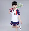 2021 Ropa Nueva para Jardín de Infancia Traje de Manga Corta para Niños Uniforme de Escuela Primaria de Verano Estilo Británico Uniforme de Clase Uniforme Escolar Tendencia