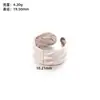 Anillo mínimo de pedido europeo y americano retro ancho plisado de acero de titanio oro de 18k personalizado de acero inoxidable en forma de corazón