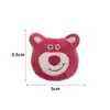 Urso Morango Fofo Broche DIY Acessórios para Headwear Lenço Chinelos Urso Desenho Animado Boneca de Pelúcia Acessórios Acessórios Decorativos