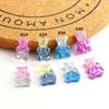 Fluorescente Magic Color Jelly Lantejoulas Urso Soft Candy Patch DIY Handmade Jóias Telefone Caso Brincos Acessórios Pingente