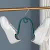 Secador de Sapatos Doméstico de Aço Inoxidável Varanda à Prova de Vento Suporte para Sandálias para Secar Sapatos e Pendurar Roupas Gancho Externo para Secar Sapatos