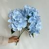 5 Ramos de Hortênsia de Tecido de Lã Arranjo de Flores para Salão de Casamento Modificação de Base Flor Artificial Exibição para Casa Pronta Entrega