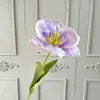 Flor Artificial de Tulipán Abierto Individual Flor Falsa de Boda Arreglo de Piso Arreglo Floral Decoración del Hogar Decoración de Accesorios de Cámara de Flores
