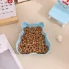 Comedero de Plástico para Perro PP Tazón Único Comedero de Gato de Dibujos Animados Utensilios para Comida Suministros para Mascotas Comedero para Gatos Comedero Lindo para Perro Comedero para Gatos Utensilios para Comida de Perro