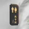 Señales Acrílicas para Baños de Hombres y Mujeres, Señales para Puertas de Baños de Hoteles y Restaurantes, Señales de Baño de Doble Cara