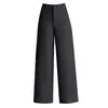 Pantalones Rectos de Pierna Ancha Adelgazantes Mezcla de Lana para Mujer 2026 Otoño/Invierno Nuevos Pantalones Cropped de Cintura Alta Versátiles y Fluidos Casuales