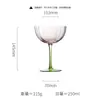 Copa de Vino Tinto Vintage, Copa de Champaña, Taza Retro Estéticamente Agradable, Copa de Vino Floral Gradiente de Color Lujo Ligero, Copa para Uso Doméstico
