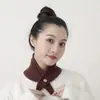 Bufanda de Punto para Primavera, Otoño e Invierno, Calentador de Cuello Corto Versátil Estilo Coreano, Bufanda Triangular para Mujer, Bufanda Multifuncional