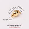 Tornillo botón pequeño giratorio collar semilla de melón tarjeta Hebilla Cabeza Jade oro jade colgante clip espiral m palabra Universal clip Accesorios Mayoreo