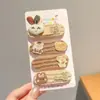 Adesivos de franja desfiada de desenho animado outono e inverno toque de alta qualidade Velcro feminino cabelo desfiado doce fofo adesivos de cabelo acessórios de cabelo de alta qualidade adereços de cabeça