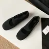 Sapatos Mary Jane de Bico Redondo para Mulheres, Novo Estilo Outono 2026, Mocassins de Pele de Ovelha, Sapatos Baixos Retrô de Bico Redondo