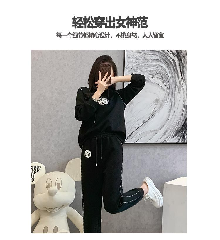 跨境淘货源2023秋季新款街头潮流减龄小个子爆款欧货网红款运动套装休闲运动气质休闲时尚流行新款秋装秋装女装时尚套装套装女装秋季套装女套装女女士运动服女装两件套套装卫衣套装休闲套装秋季套装女装时尚套装盐系休闲套装女装2023