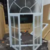 Janelas pequenas feitas sob medida para casas de autoconstrução, de correr internas, de abrir francesas retrô, decoração de janela falsa minimalista, creme