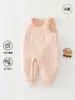 Mono Acolchado Cálido de Jengibre 100g para Bebé Otoño e Invierno para Niños y Niñas, Pantalones de Año Nuevo, Pantalones Largos Engrosados para Niñas