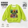 Plantas vs. Ropa de Zombies Camiseta de Manga Larga Niños Otoño Invierno Más Terciopelo Holgado Niños Dibujos Animados Juego Sudadera de Moda