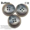 Botón Nuevo Botón de Resina de Alta Gama Botón Decorativo para Abrigo Cortavientos Traje Botón de Cuatro Agujeros de Doble Cara Botón DIY