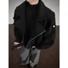 Abrigo de Lana de Alta Gama, Moderno y Elegante, para Hombres y Mujeres, Chaqueta de Otoño y Primavera para Hombre, Abrigo de Lana Cálido de Longitud Media