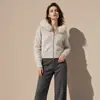Gola de pelo removível, suéter cardigã de caxemira espesso, moletom de tricô de lã, casaco para o dia a dia, blusa de fio floral