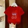 Camiseta de Algodón Puro para Niños Verano Manga Corta 2026 Nueva Elegante y Moderna Prenda Superior para Niños Moda Infantil