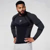 Camiseta de Fitness Cross-Border YOUNGAL Ajustada Masculina Top Esportivo para Treino Secagem Rápida Alta Elasticidade GYMSHARK