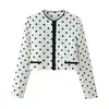 Comercio Exterior 2026 Verano Nuevo Estilo Europeo y Americano Moda Femenina Casual Holgado Lunares Blazer Corto 2798238