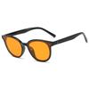 Gafas de Sol de Nuevo Estilo Estilo Coreano para Hombre Retro Amarillo Té Celebridad de Internet Estilo Urbano Gafas de Sol Anti-UV para Mujer Modernas Cara Pequeña