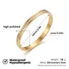 Pulsera de acero inoxidable chapada en oro para mujer, lujo ligero, diseño de cierre, acabado espejo, alto brillo, diseño estrellado, no se decolora, venta al por mayor transfronteriza