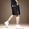 Shorts Cargo Americano Retrô Novo de Verão 2025 Multi-Bolsos Finos Largos Simples Versátil Shorts Esportivos