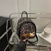 Bolso Exquisito y Elegante Retro de Peluche con Estampado de Leopardo para Mujer, Mochila Versátil Linda de Moda Nueva 2026 de Alta Gama