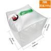 Bolsa de agua plegable para acampar al aire libre, portátil, transparente, de PVC, para coche, equipo de baño autónomo