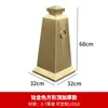 Cono de Carretera de Acero Inoxidable Cono Reflectante de Advertencia Rosa Dorado Barrera de No Estacionar Cubo para Helado Metal Cono de Carretera de Acero Inoxidable